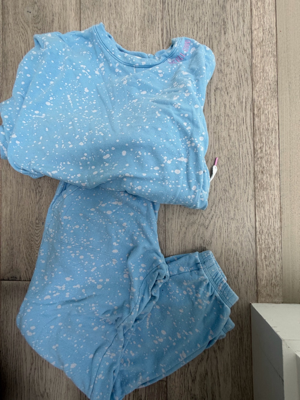 Women’s pj salvage Blue Splatter-Print Pajama Set